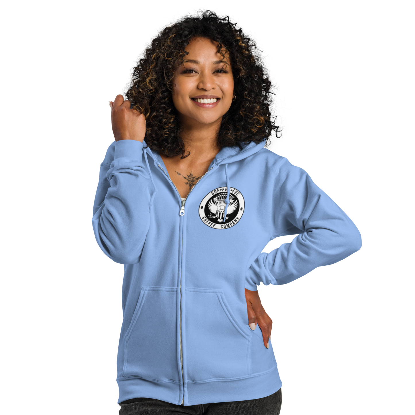 Cof-Fee-Fee Zip Up Hoodie