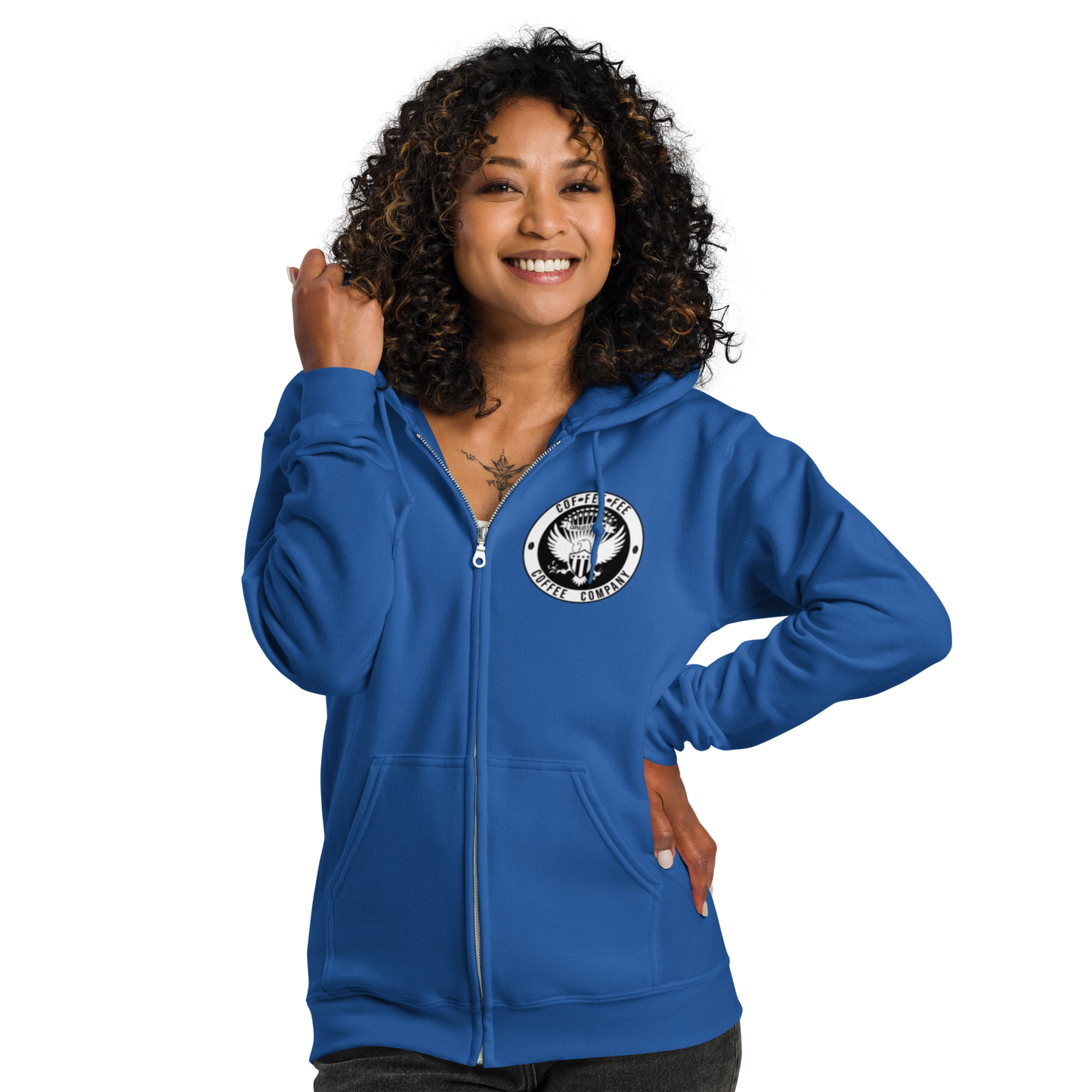 Cof-Fee-Fee Zip Up Hoodie